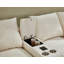 Canapé modulaire moderne avec console, port de charge USB, lampe de lecture, porte-gobelet, beige-732667598