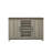 47" Console Table With Shelves And Cabinet Doors For Entryway