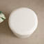 30cm Small Round Faux Leather Upholstered Ottoman-1061551669