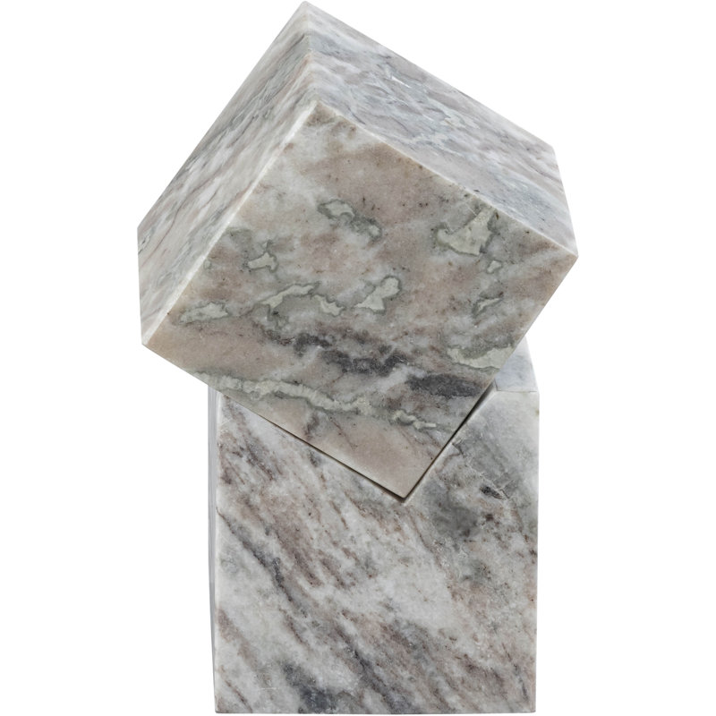 Quadruple marbre Figurines abstraites et sculptures, Brun