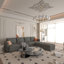 Grand canapé modulaire moderne