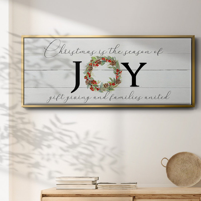 Season of Joy - toile encadrée, H 24 po x l 60 po