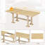 Ensemble de table de salle à manger extensible 6 pièces Farmhouse-834202678