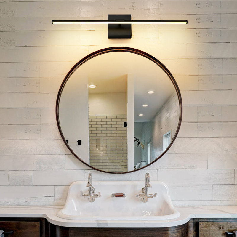 Deshaunte Dimmable LED Vanity Light, Black