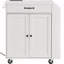 Armoire de rangement sur roulettes avec station de charge pour îlot de cuisine