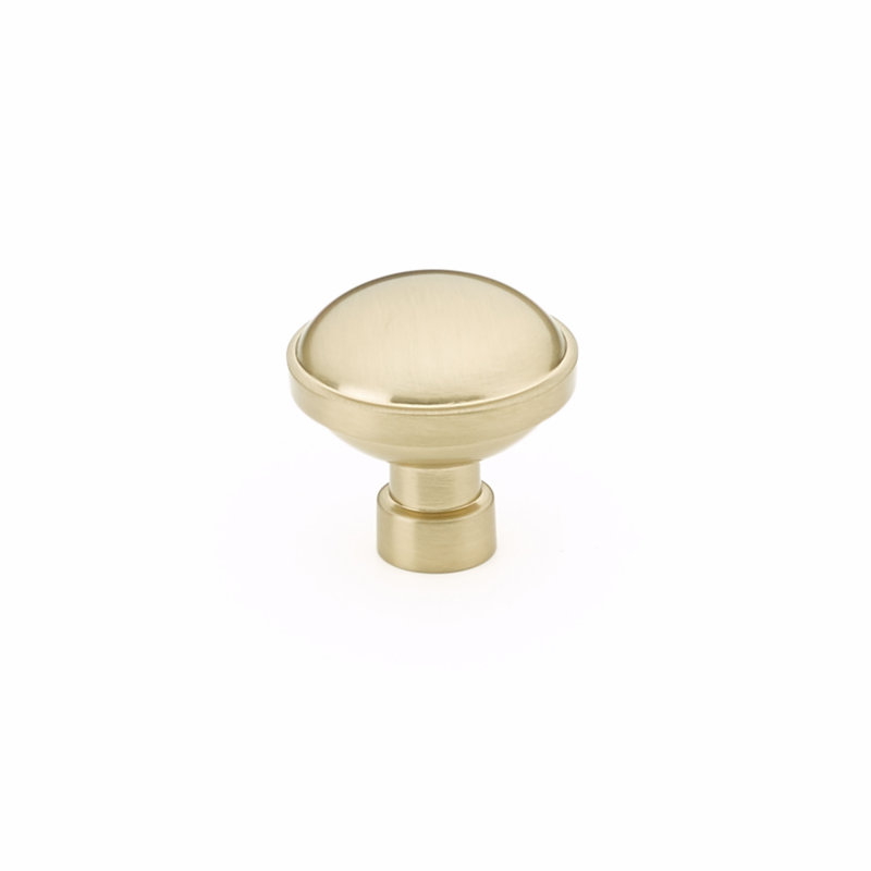 Emtek Brandt Cabinet Knob, 1.25'', Satin Brass