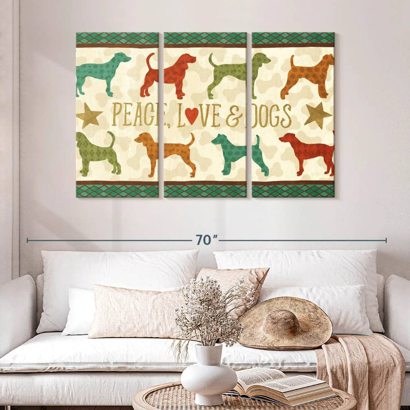 Brampt Dogs Life, 32" H x 50" W