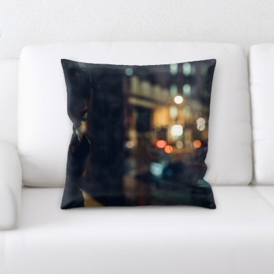 Housse et insert de coussin carré flouté