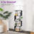 Codrina 59" Bookcases with LED Light and Remote Control, 3 Color Temperature Column Floor Lamp-1427637301