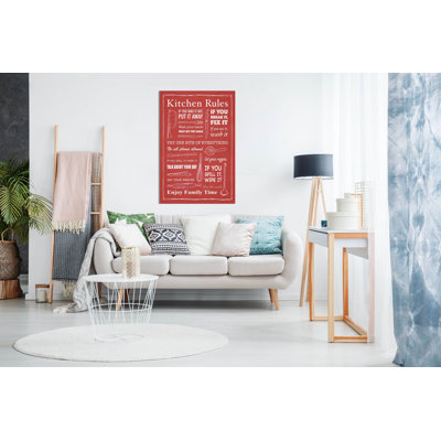 Kitchen Rules - Wrapped Canvas Print