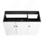Meuble-lavabo autoportant de 48 po et 3 portes d'armoire à fermeture en douceur - sans le lavabo-1283947954-1283947958