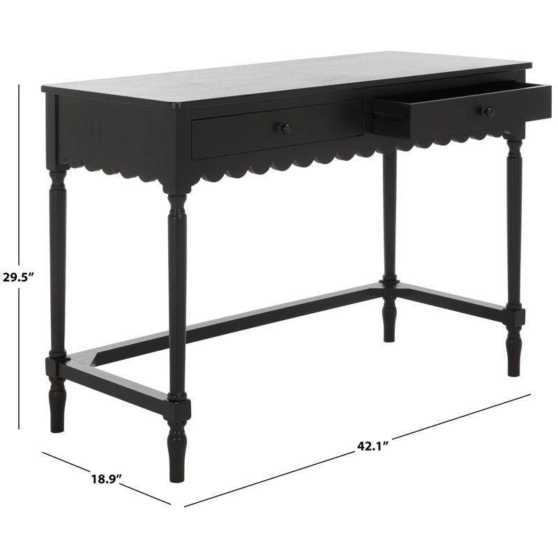Haven Wood Writing Desk, Black