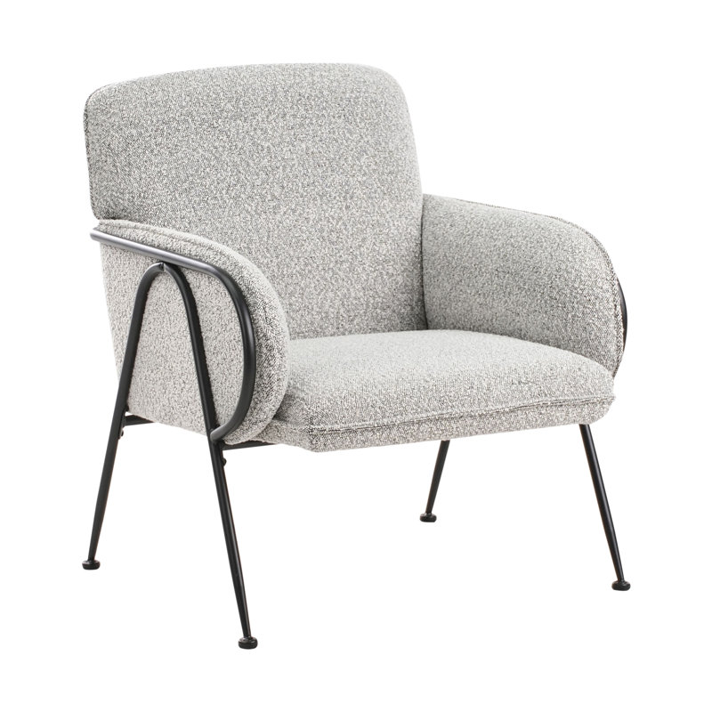 Armchair TRYSNES Fabric, Light Grey