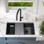 Nantucket Sinks 33 inch Dualmount Workstation Granite Composite Black