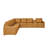 Canapé modulaire inclinable Cognac Luxe-106685512