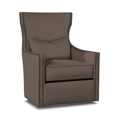 Upholstered Swivel Wingback Chair