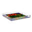 Plateau décoratif carré en acrylique vert tartan couronne de Noël-1633663520