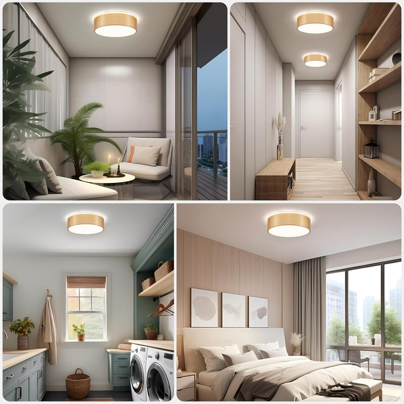 Modern Dimmable Ceiling Light, 2700K-6000K 5CCT Selectable Flush Mount Ceiling Light Fixtures, Minimalist Round Metal LED Ceiling Lamp For Bedroom, Kitchen, Hallway, Laundry Room