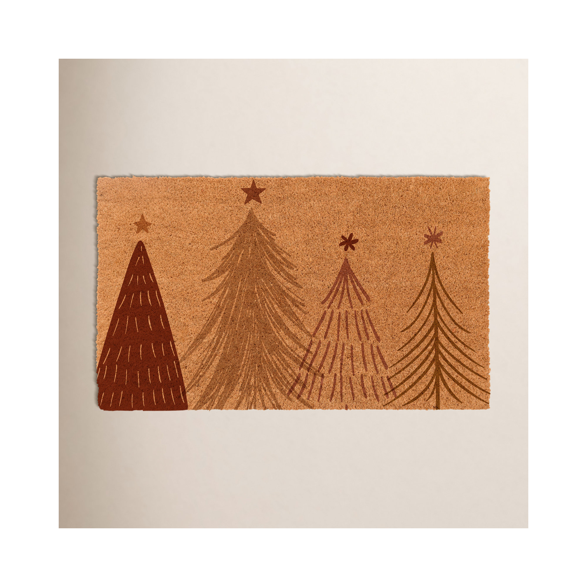 Glendean Non-Slip Christmas Outdoor Doormat, 22" W x 36" L