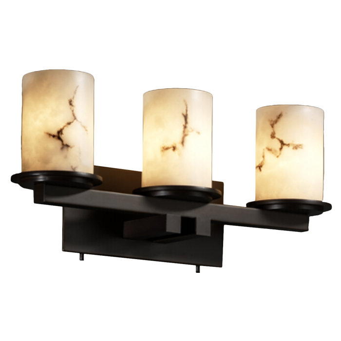 Éclairage pour meuble-lavabo 3 lumières Keyon, Bronze foncé