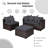 Anraj 4 - Person Patio Conversation Set with Cushions