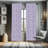 Butterfly Geometric Semi-Sheer Rod Pocket Curtain Panels-1553378520