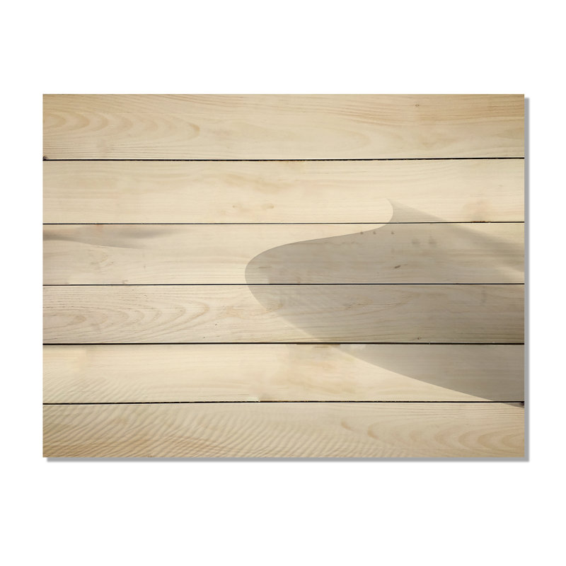 Sables du désert de rêves de sommeil - Minimalisme, art mural sur bois de pin naturel, H 30 po x l 40 po
