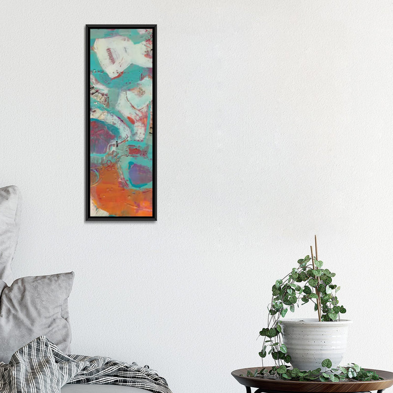 «Lolly III» par Sue Jachimiec, reproduction sur toile, H 36 po x l 12 po x P 1,5 po, Toile avec cadre noir