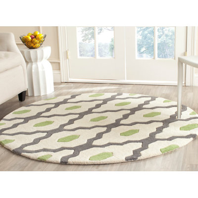 Carolene Hand Tufted Wool Geometric Rug