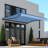 Semi-Cassette Motorized Patio Awning with LED Lights - Moroccan Collection -97883999-97884003