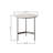 End/Side Tables - Small Round Accent Table, Metal Narrow Night Stands With Sharp, Ideal For Any Room-Side Tables