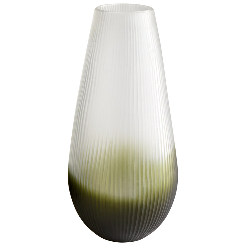Benito Glass Table Vase, 15" H x 7" W x 7" D