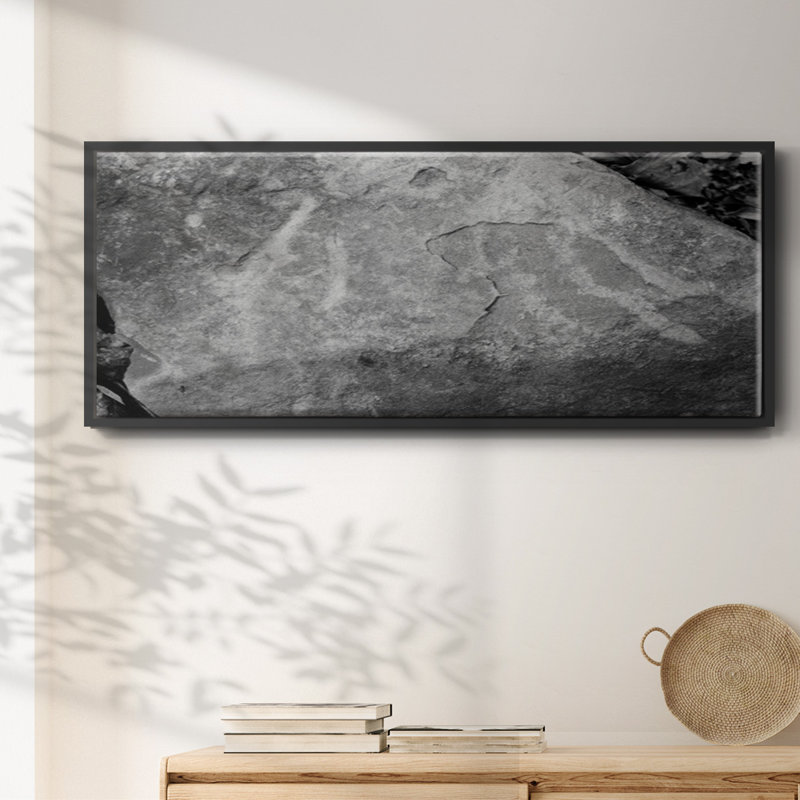 Found Textures XVII- Framed Canvas, 24" H x 60" W