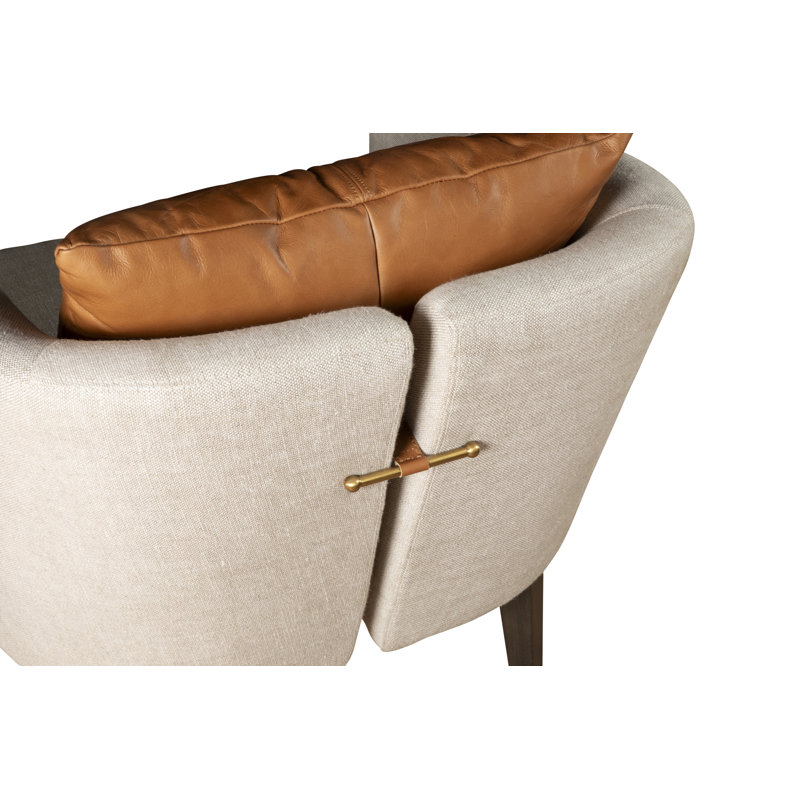 Olivia Armchair in Beige Linen