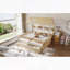 Lit plateforme simple double avec tablettes et tiroirs de rangement - bois massif, aucun sommier nécessaire-1439029675