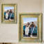 Cadre photo traditionnel 3 pièces 8 "x 10" doré antique pour présentation de photos d'anniversaire