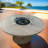 Nisrin 25" H x 46" W Aluminum Wicker Propane Outdoor Fire Pit Table with Protective Cover-100600742
