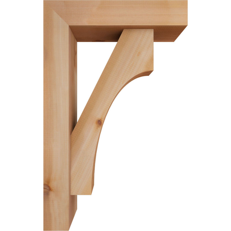 Support Westlake Block avec support décalé, 32 x 20, Cèdre rouge occidental de l 5 1/2 po (lisse)