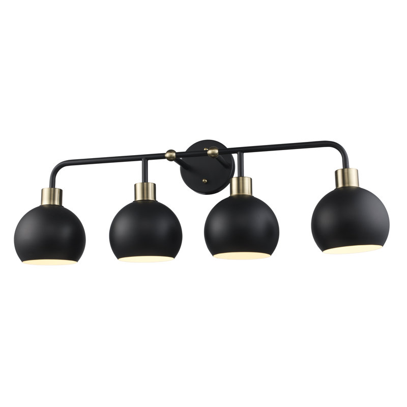 Éclairage pour meuble-lavabo à intensité variable Pupo, Noir, 4