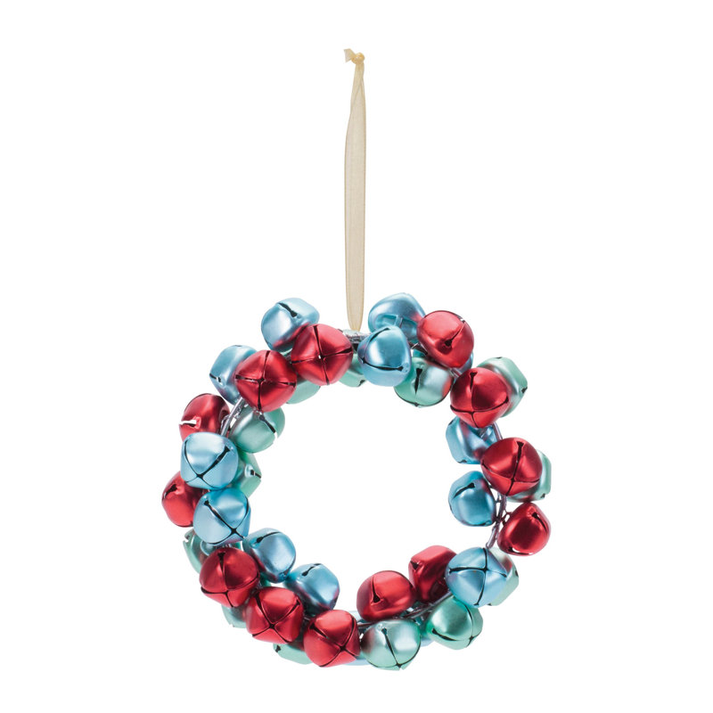 Ornement en forme de couronne de cloche en métal (ensemble de 12)