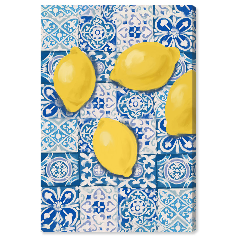 Kwesi Lemons And Blues par Wynwood Studio, H 24 po x l 16 po x P 0,8 po