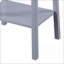 Table basse en panneau de fibres à densité moyenne gris Rangement