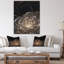 «Abstract Fractal Flower With Golden Rays», reproduction sur toile - Fleur fractale-718633381-718633401