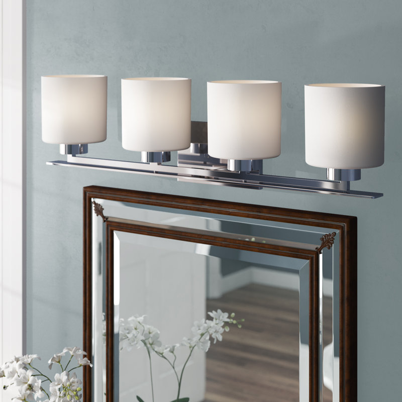 Garan 4 - Light Dimmable Vanity Light, Polished Nickel