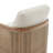 Juliette Upholstered Natural Cane Swivel Barrel Chair