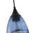 1-Dark blue dimmable glass iron pendant light