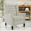 Fauteuil inclinable inclinable moderne avec table d'appoint pliable Ports USB | Polyester beige-806909617