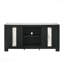 Console de divertissement en bois flotté rustique 1 pièce, tablette ouverte, meubles de salon