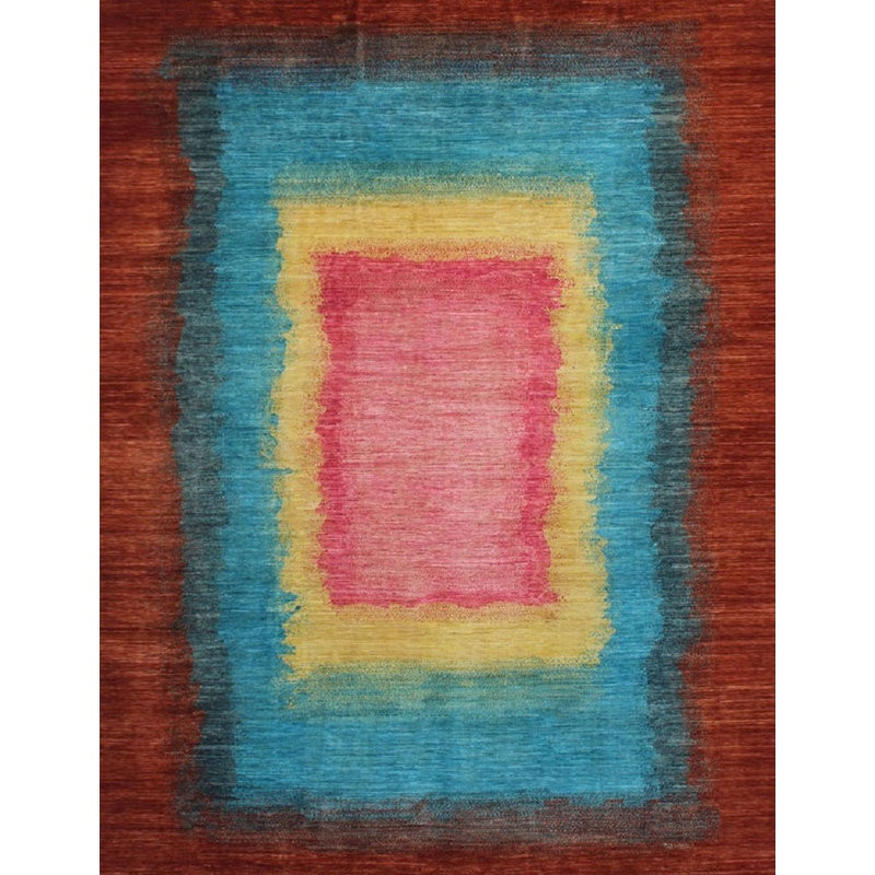 Contemporary One-of-a-Kind Rectangle 9' X 12'1" Wool Area Rug