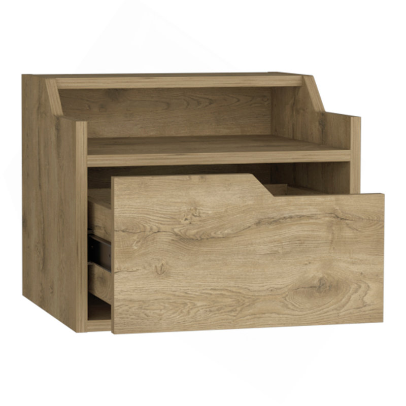 Floating Nightstand Chester, Bedroom, Macadamia, Beige